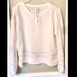 Cropped-style sweater